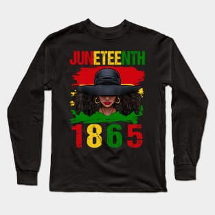 Juneteenth Shirt Juneteenth Is My Independence Day 1865 Long Sleeve T-Shirt